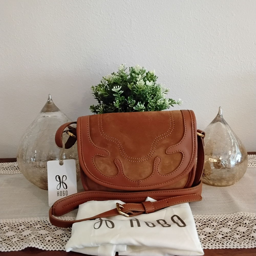 HOBO Brown Leather Crossbody Bag - Picture 2 of 5
